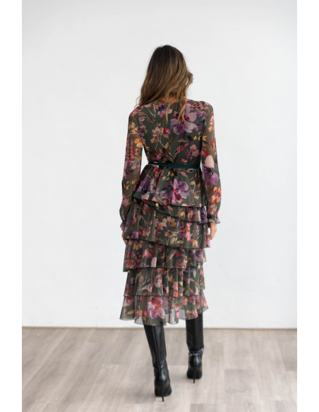 Vestido Midi Tul Flores BMB & Co.