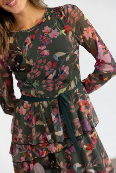 Vestido Midi Tul Flores BMB & Co.