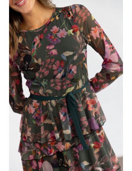 Vestido Midi Tul Flores BMB & Co.