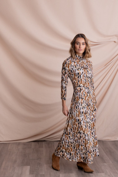 Vestido Largo Estampado BMB & Co.