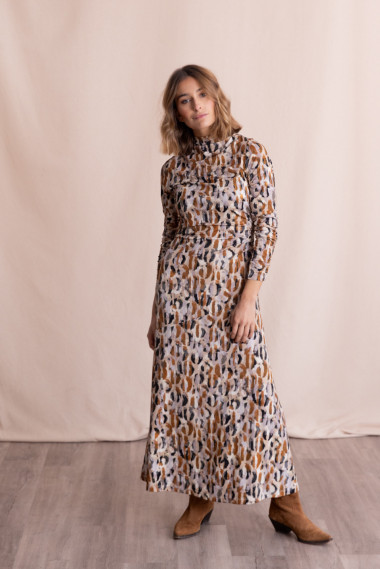 Vestido Largo Estampado BMB & Co.
