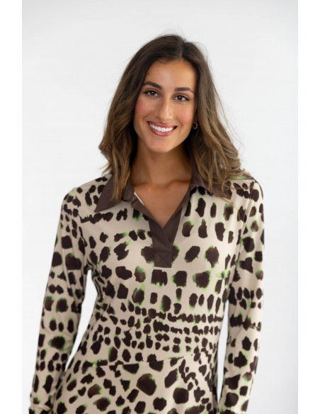 Vestido Camisero Animal Print BMB & Co.