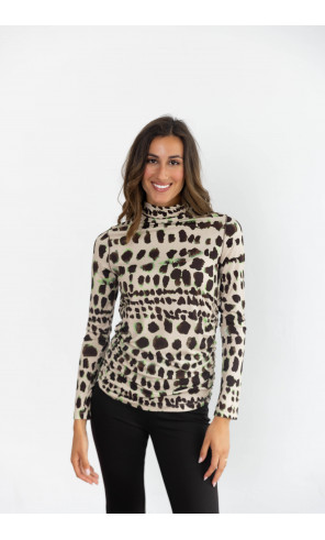 Top Cuello Alto Con Estampado BMB & Co.