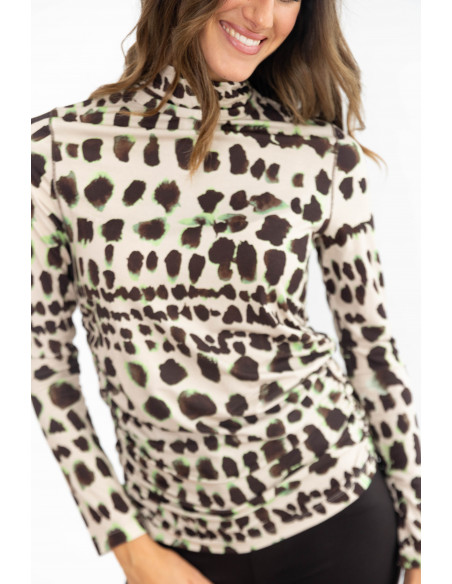 Top Cuello Alto Con Estampado BMB & Co.