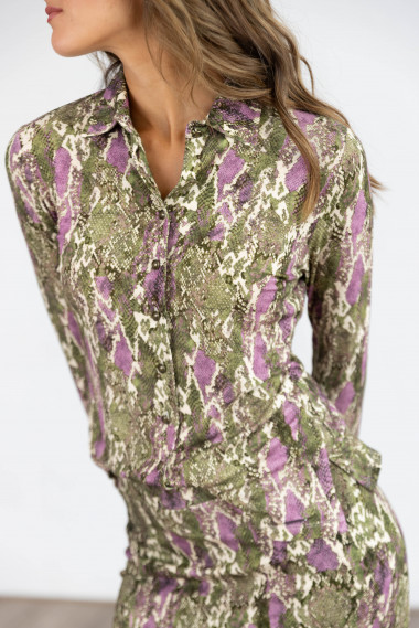 Camisa Estampado Serpiente BMB & Co.