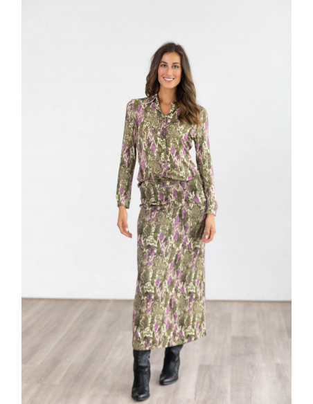 Falda Midi Estampada BMB & Co.