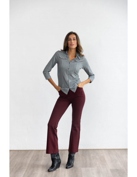 Pantalón Flare Granate BMB & Co.