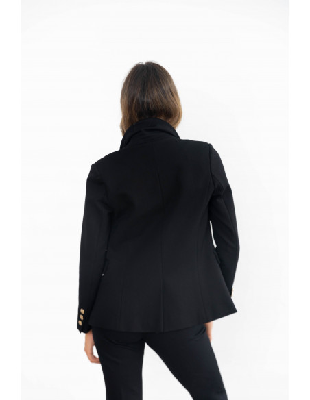 Blazer Negra Cruzada Extra Comfort BMB & Co.