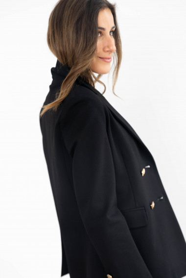 Blazer Negra Cruzada Extra Comfort BMB & Co.