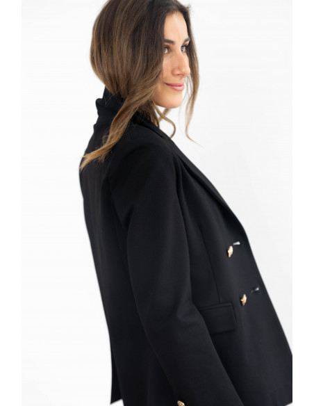 Blazer Negra Cruzada Extra Comfort BMB & Co.