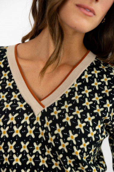 Jersey Fino Floral BMB & Co.