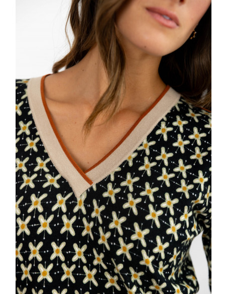 Jersey Fino Floral BMB & Co.