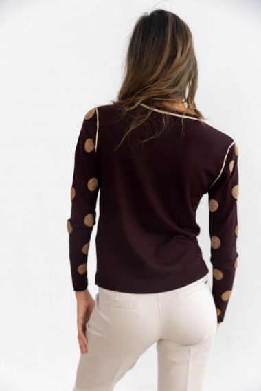 Jersey Chocolate Lunares BMB & Co.