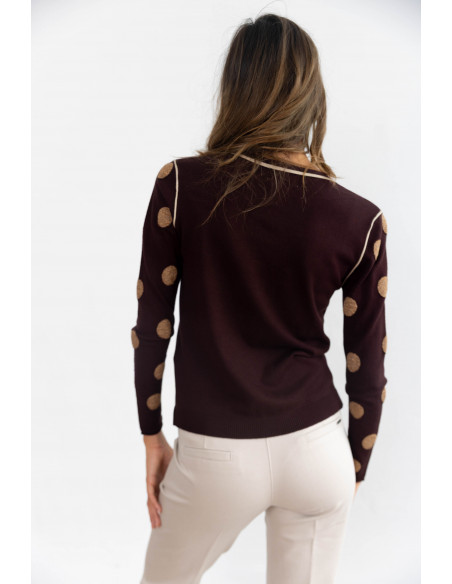 Jersey Chocolate Lunares BMB & Co.