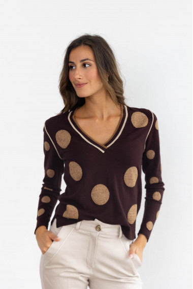 Jersey Chocolate Lunares BMB & Co.
