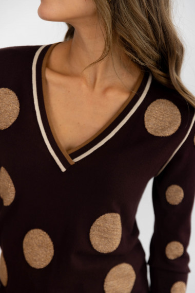 Jersey Chocolate Lunares BMB & Co.