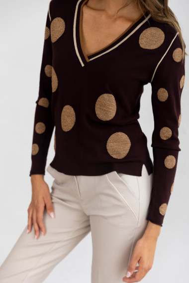 Jersey Chocolate Lunares BMB & Co.