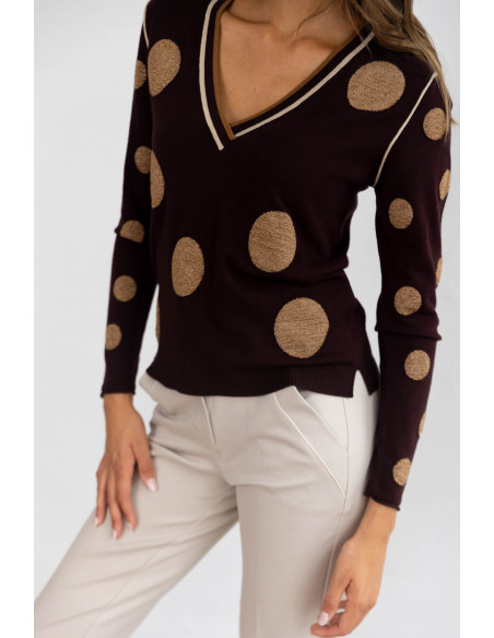 Jersey Chocolate Lunares BMB & Co.