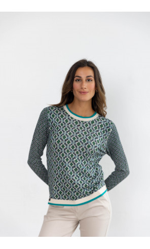 Jersey Fino Print Geométrico BMB & Co.