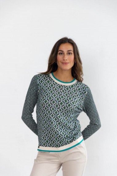 Jersey Fino Print Geométrico BMB & Co.