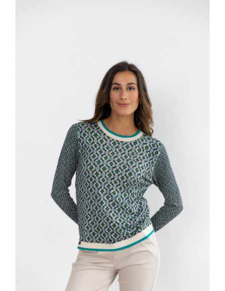 Jersey Fino Print Geométrico BMB & Co.