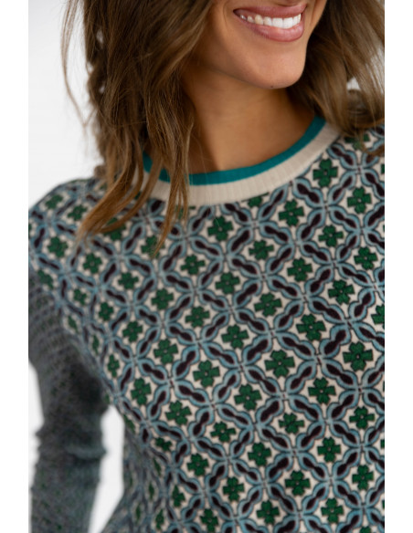 Jersey Fino Print Geométrico BMB & Co.