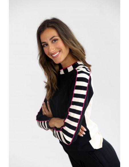 Jersey Algodón Con Rayas BMB & Co.