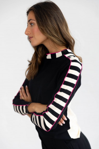 Jersey Algodón Con Rayas BMB & Co.