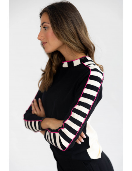 Jersey Algodón Con Rayas BMB & Co.