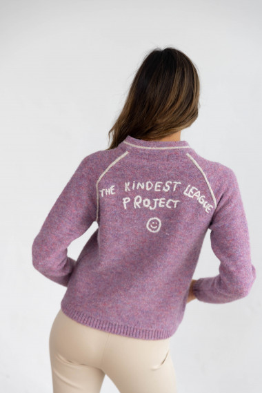 Bomber Lila Punto Con Bordados BMB & Co.