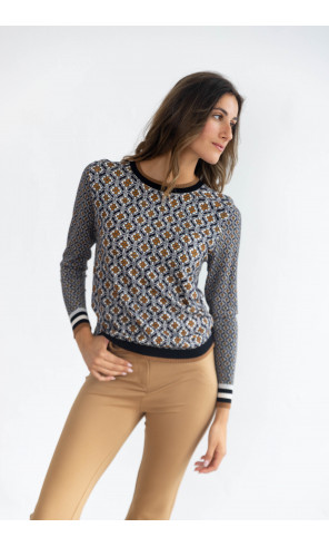 Jersey Estampado Geometrico BMB & Co.
