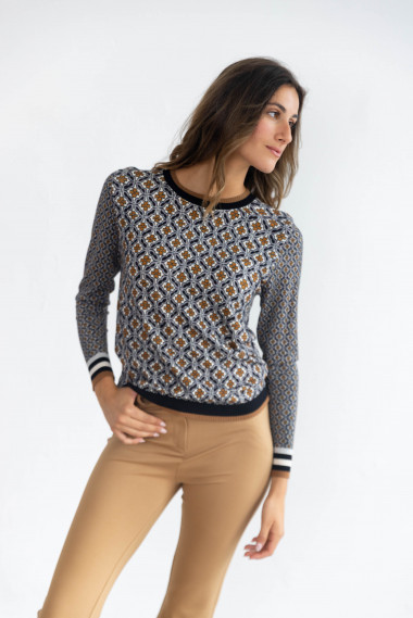 Jersey Estampado Geometrico BMB & Co.