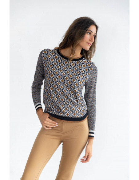 Jersey Estampado Geometrico BMB & Co.