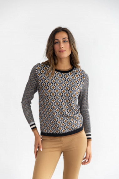 Jersey Estampado Geometrico BMB & Co.