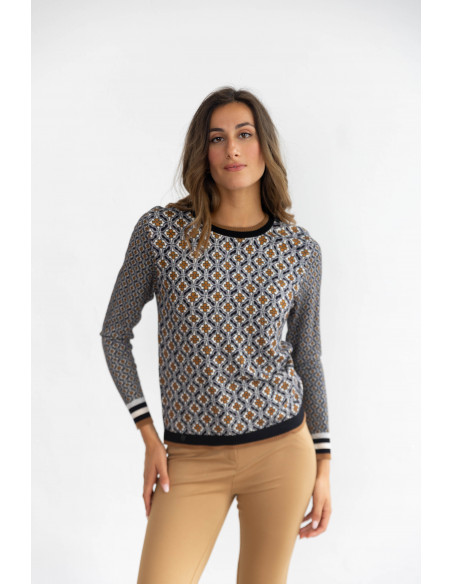 Jersey Estampado Geometrico BMB & Co.