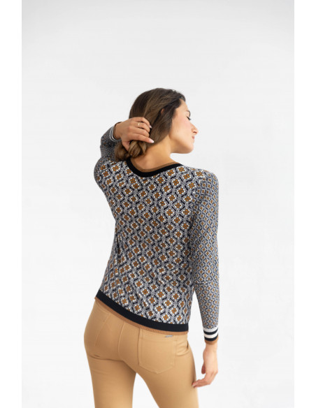 Jersey Estampado Geometrico BMB & Co.