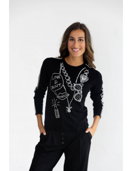 Jersey Negro Tachas BMB & Co.