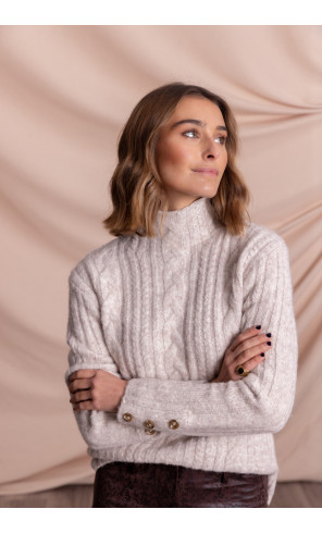 Jersey Trenzado Beige