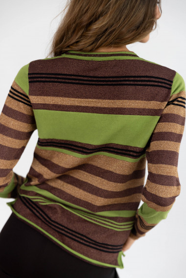 Jersey Multiraya Verde Y Lurex BMB & Co.