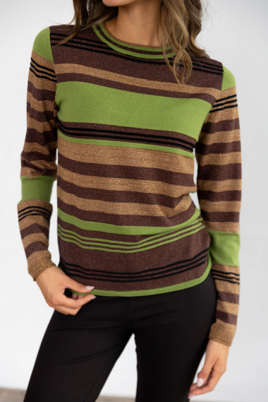 Jersey Multiraya Verde Y Lurex BMB & Co.