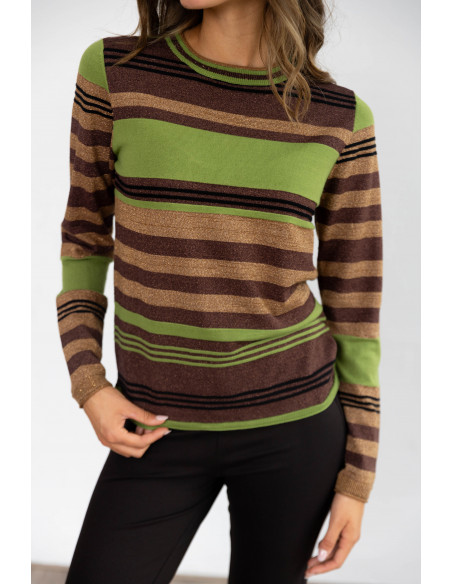 Jersey Multiraya Verde Y Lurex BMB & Co.