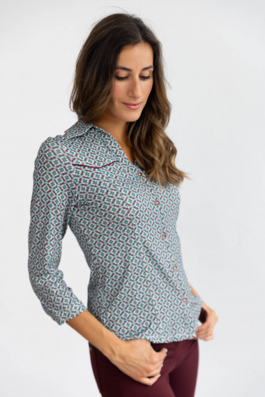 Camiseta Entallada Estampada