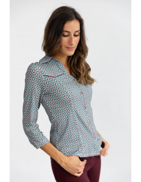Camiseta Entallada Estampada