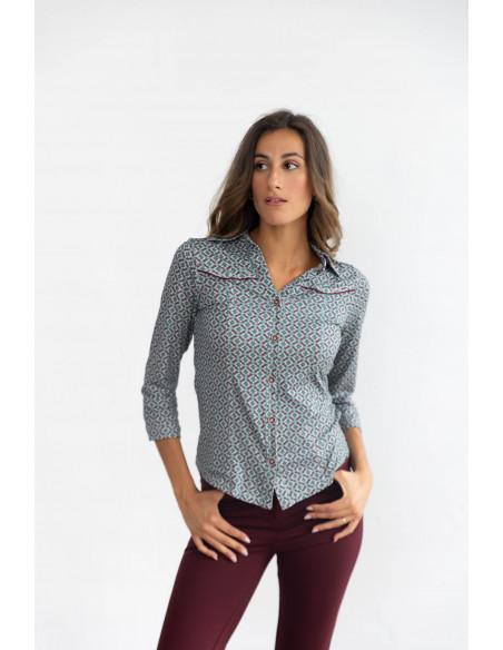 Camiseta Entallada Estampada