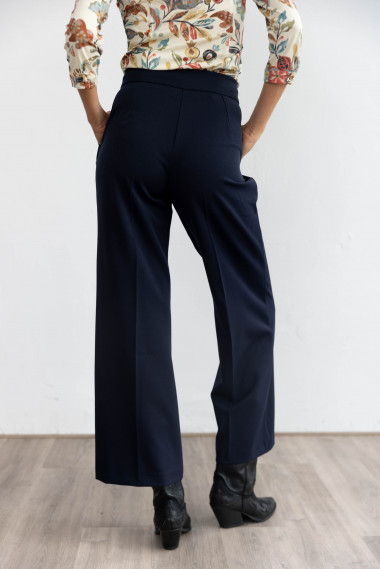 Pantalón Recto Botonadura Marino BMB & Co.