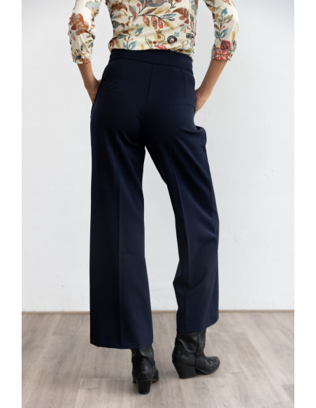 Pantalón Recto Botonadura Marino BMB & Co.