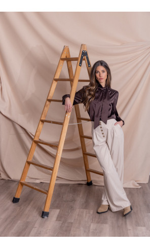 Pantalón Recto Con botones Diplomático BMB & Co.