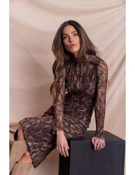 Vestido Midi Entallado Serpiente BMB & Co.