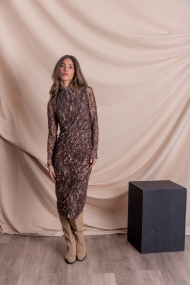 Vestido Midi Entallado Serpiente BMB & Co.