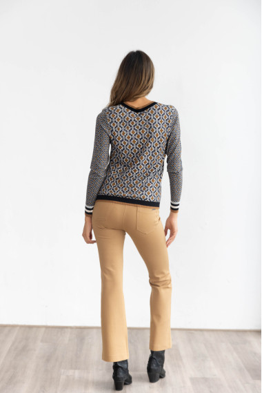 Pantalon Camel Acampanado Extra Comfort BMB & Co..